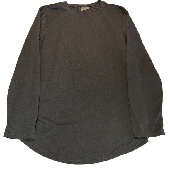 Gymshark Black Long Sleeve Crew Neck T-Shirt, Size M - Picture 1 of 4
